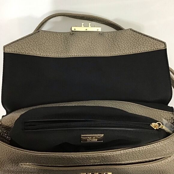 Cavalli Class Metallic Gold Cosmopolitan Satchel Cross Body Bag Removable Strap - Picture 7 of 16